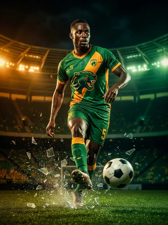 Chinedu Bello — synthetic legendary midfielder portrait
